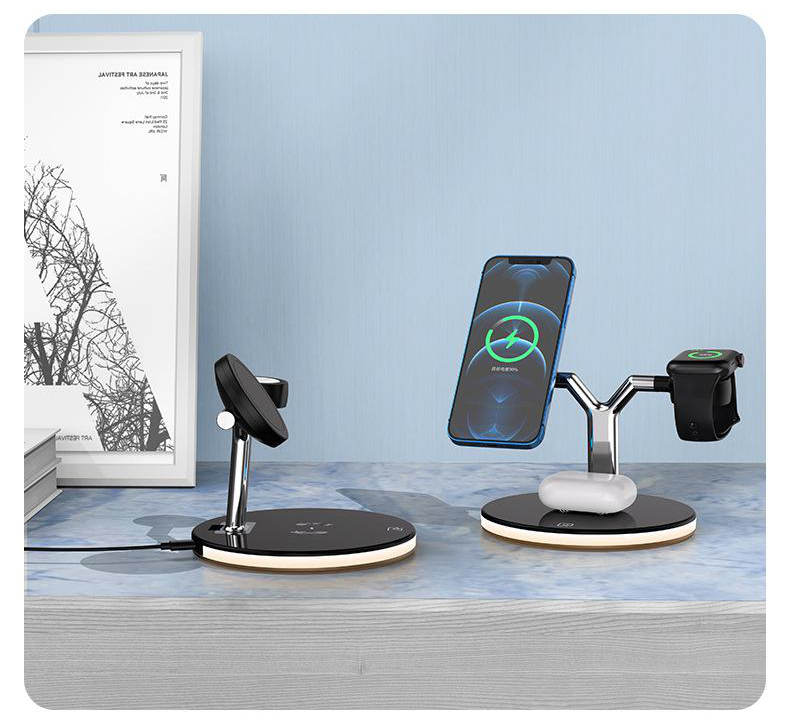 Smitech Trio 3-in-1 magnetic wireless charging station for iPhone Apple Watch and AirPods