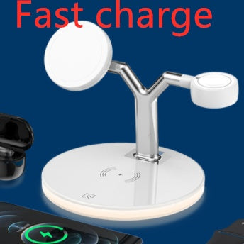 Smitech™ Trio 3-in-1 Magnetic Wireless Charging Station – 15W Fast Charge Dock