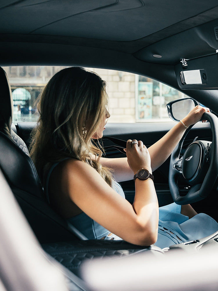 Smitech™ Origin Series: Artisan Wood Watch – 40mm Sapphire & Onyx Black