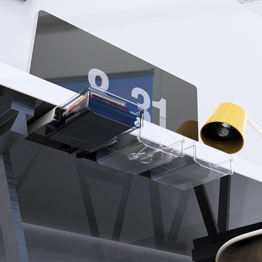 Smitech™ Stealth Double-Stack Under-Desk Drawer – Adhesive "Hidden" Workspace Organizer