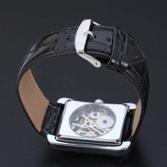 Smitech™ Heritage Series: 38mm Automatic Skeleton Watch – 100M Water Resistant