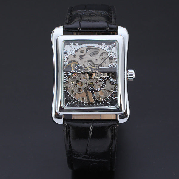 Smitech™ Heritage Series: 38mm Automatic Skeleton Watch – 100M Water Resistant