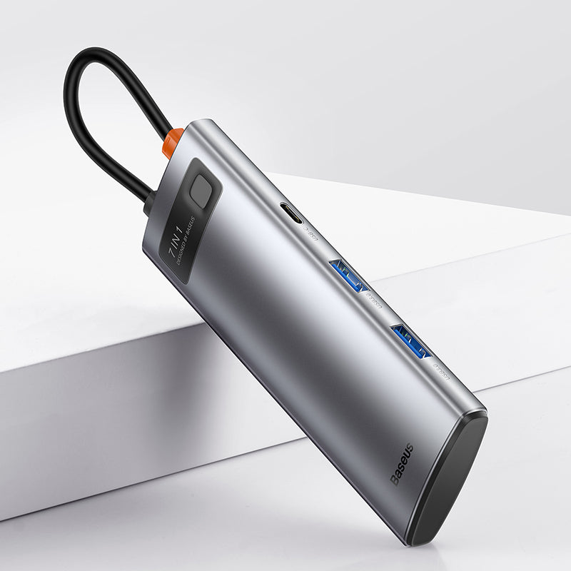 Smitech™ 7-in-1 Aluminium USB-C Hub (by Baseus)