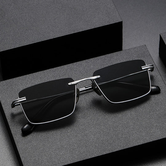Smitech™ Optics: The Meridian – Rimless Titanium Minimalist