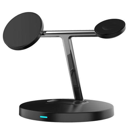 Smitech™ Trio 3-in-1 Magnetic Wireless Charging Station – 15W Fast Charge Dock