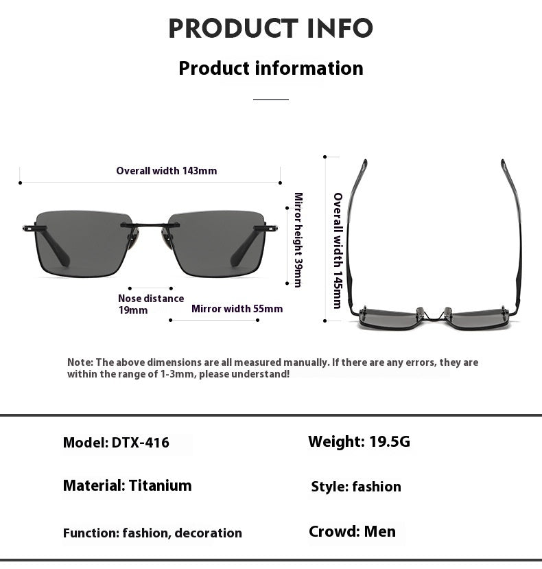 Smitech™ Optics: The Meridian – Rimless Titanium Minimalist