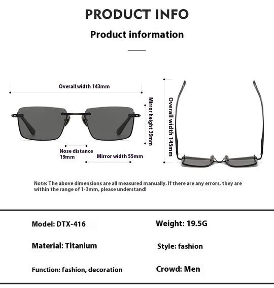 Smitech™ Optics: The Meridian – Rimless Titanium Minimalist